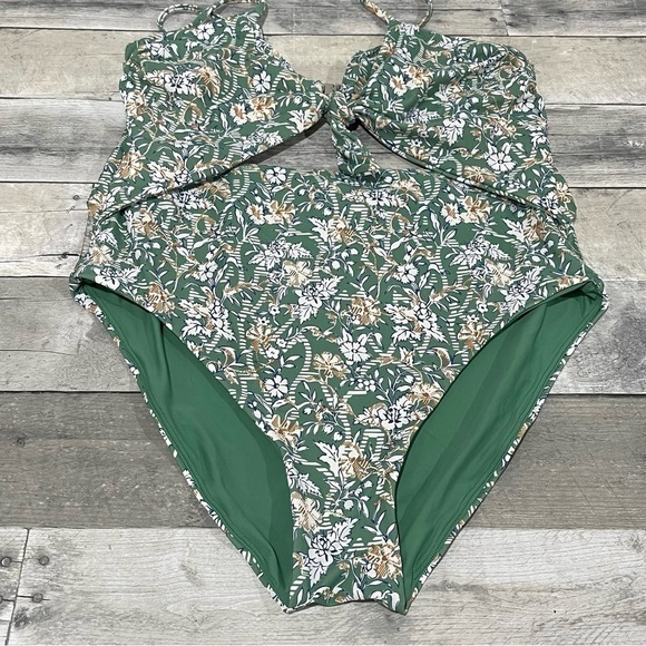 VERONICA BEARD Aniston Floral Print One-Piece Swimsuit - Sz - Large (B488) - Picture 8 of 12